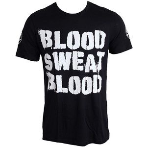Men’s iron fist blood sweat blood T-shirt